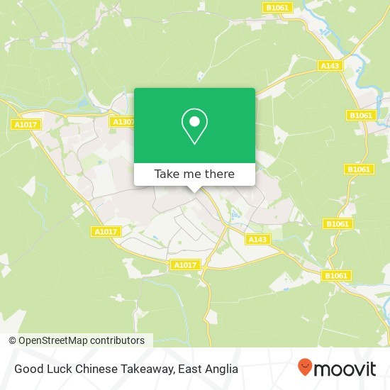 Good Luck Chinese Takeaway, 3 Eden Road Haverhill Haverhill CB9 8DX map