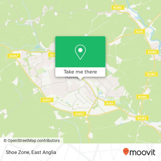 Shoe Zone, 17 High Street Haverhill Haverhill CB9 8YY map
