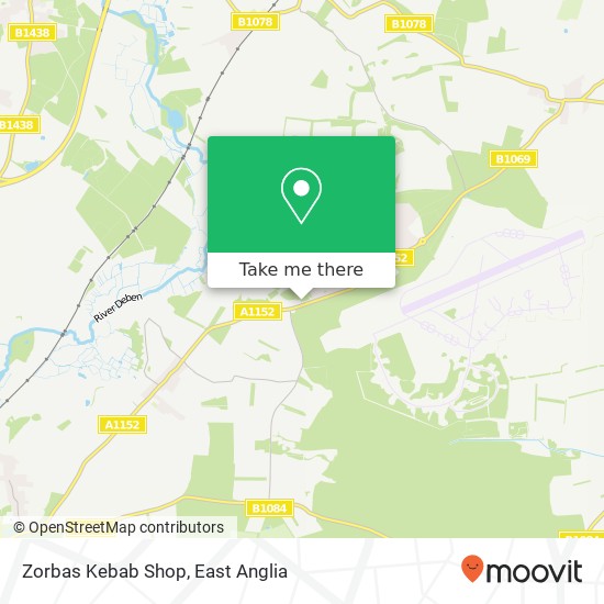Zorbas Kebab Shop, Rendlesham Mews Rendlesham Woodbridge IP12 2 map