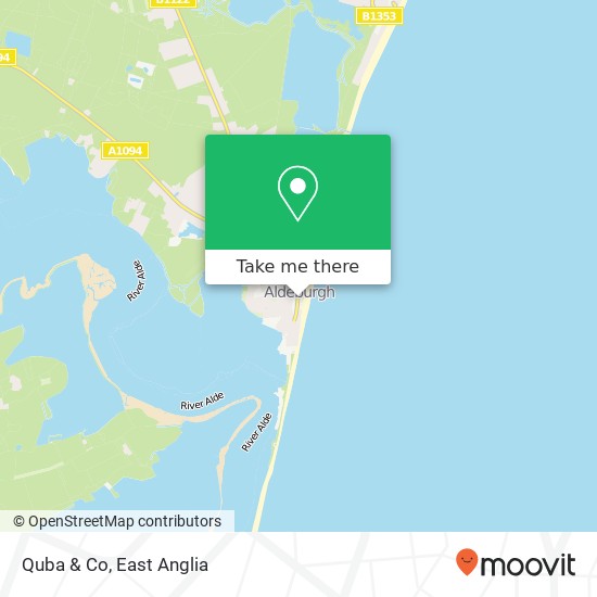 Quba & Co, High Street Aldeburgh Aldeburgh IP15 5 map