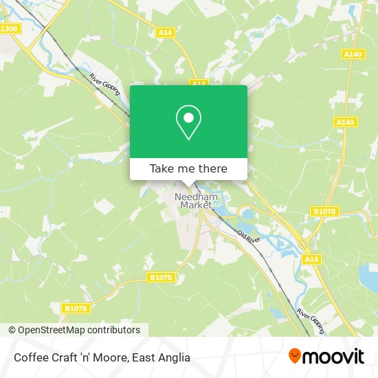 Coffee Craft 'n' Moore map