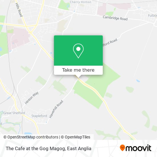 The Cafe at the Gog Magog map