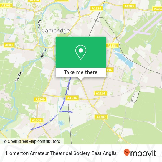 Homerton Amateur Theatrical Society map