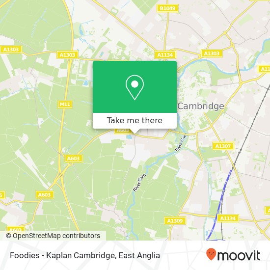 Foodies - Kaplan Cambridge, 75 Barton Road Cambridge Cambridge CB3 9 map