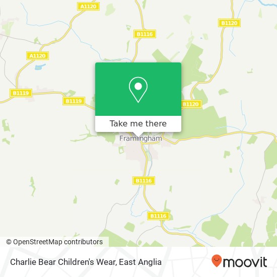 Charlie Bear Children's Wear, 22 Well Close Square Framlingham Woodbridge IP13 9 map