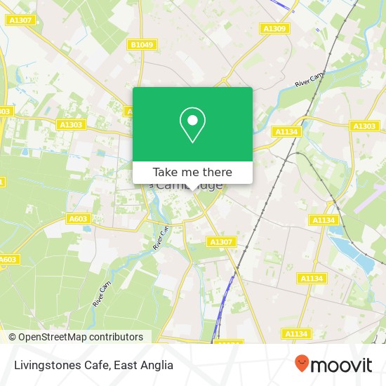 Livingstones Cafe, 43 St Andrew's Street Cambridge Cambridge CB2 3AR map