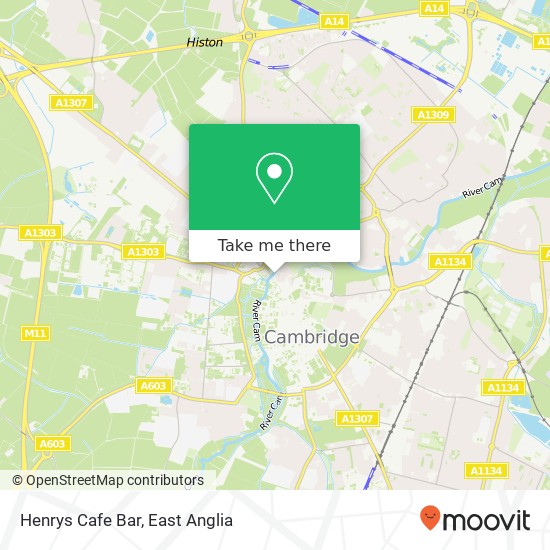 Henrys Cafe Bar, Quayside Cambridge Cambridge CB5 8 map