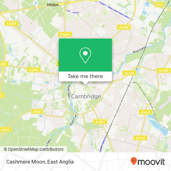 Cashmere Moon, 42 King Street Cambridge Cambridge CB1 1 map