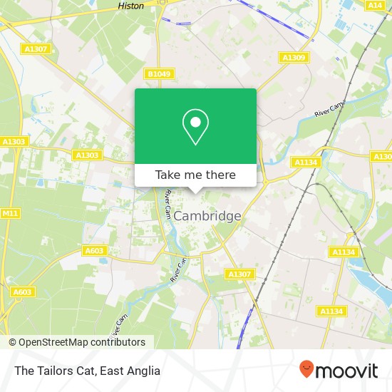 The Tailors Cat, 2 Sussex Street Cambridge Cambridge CB1 1PA map