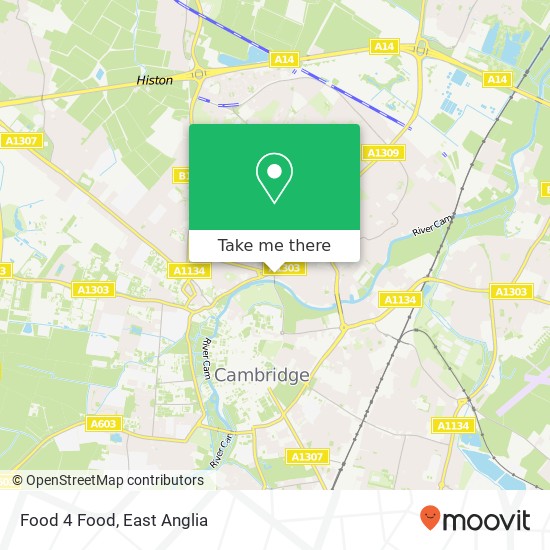 Food 4 Food, Victoria Avenue Cambridge Cambridge CB4 1 map