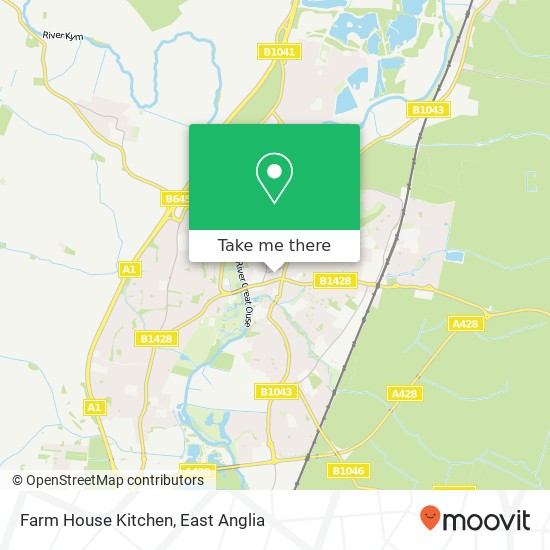 Farm House Kitchen, Moores Walk St Neots St Neots PE19 1 map