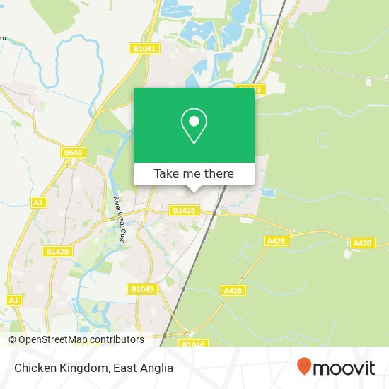 Chicken Kingdom, 2 Longsands Parade St Neots St Neots PE19 1 map