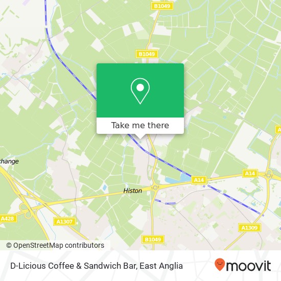 D-Licious Coffee & Sandwich Bar, Chivers Way Histon Cambridge CB24 9 map