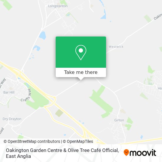 Oakington Garden Centre & Olive Tree Café Official map