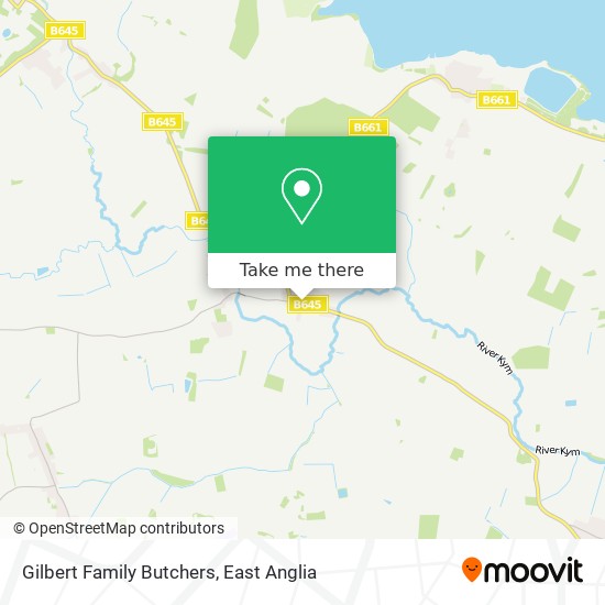 Gilbert Family Butchers map