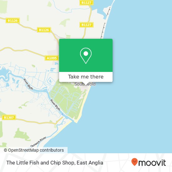 The Little Fish and Chip Shop, 2 East Street Southwold Southwold IP18 6EH map