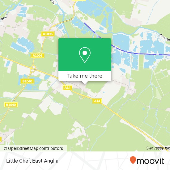 Little Chef, Headlands Fenstanton Huntingdon PE28 9 map