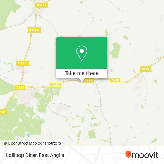 Lollipop Diner, Bury Road Hepworth Diss IP22 2PY map