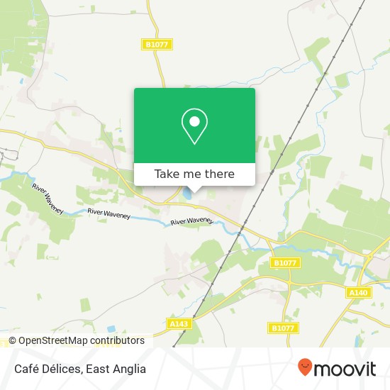Café Délices, 16A Mere Street Diss Diss IP22 4 map