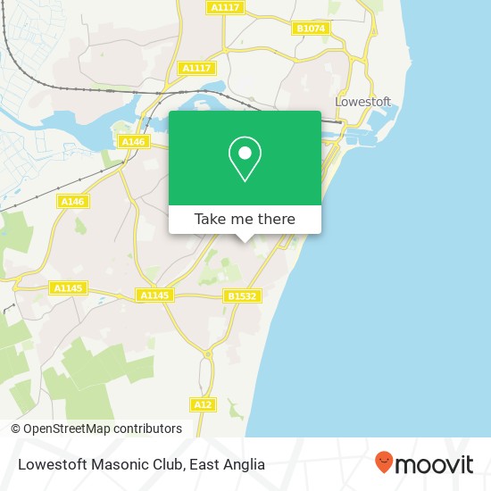 Lowestoft Masonic Club, 101 The Avenue Lowestoft Lowestoft NR33 7 map