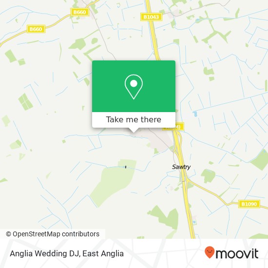 Anglia Wedding DJ map