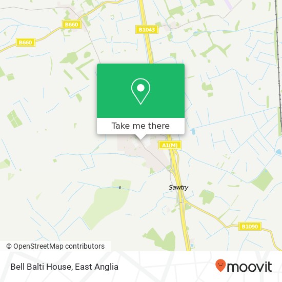 Bell Balti House, Green End Road Sawtry Huntingdon PE28 5UY map