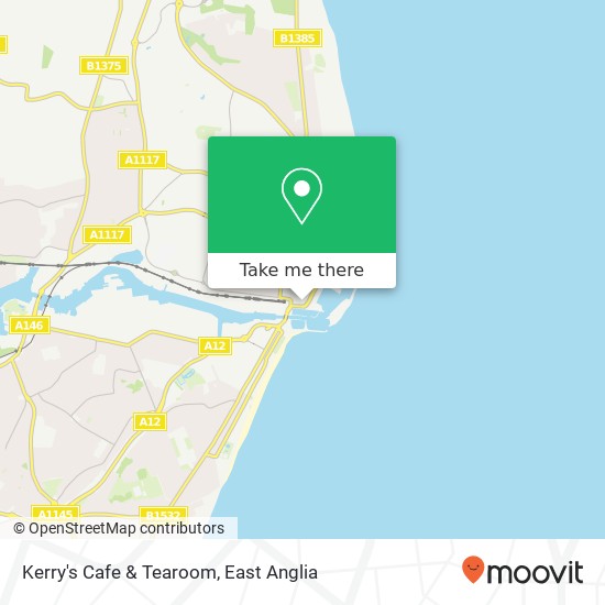 Kerry's Cafe & Tearoom, Suffolk Road Lowestoft Lowestoft NR32 1 map