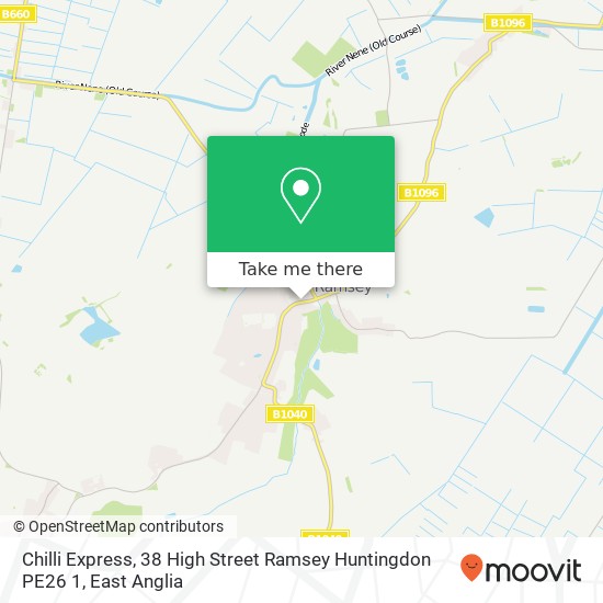 Chilli Express, 38 High Street Ramsey Huntingdon PE26 1 map