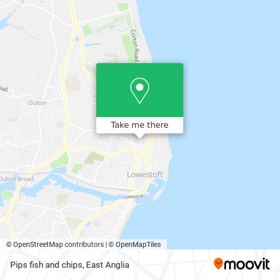 Pips fish and chips map