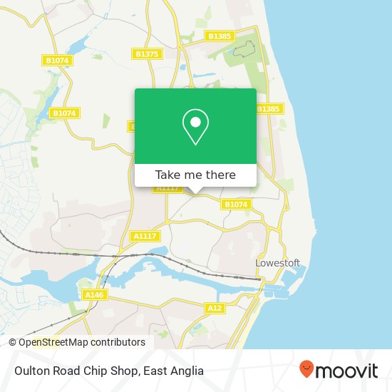 Oulton Road Chip Shop, 139 Oulton Road Lowestoft Lowestoft NR32 4QS map