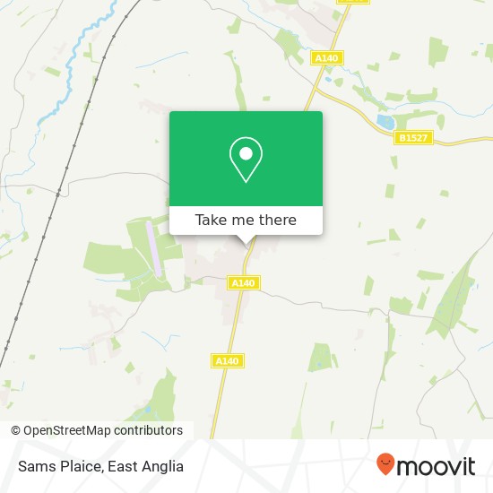 Sams Plaice, 10 Swan Lane Long Stratton Norwich NR15 2 map