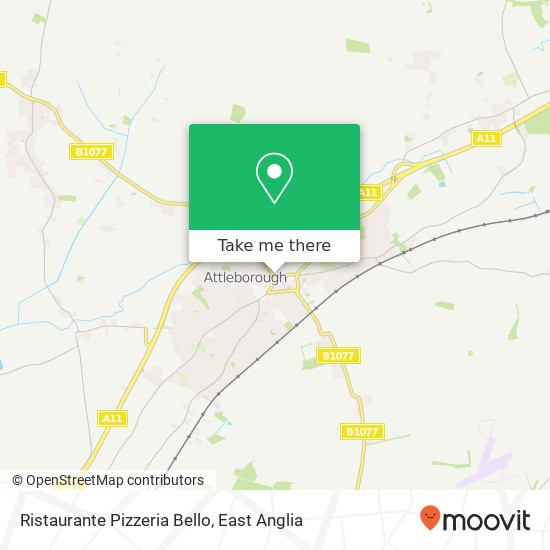 Ristaurante Pizzeria Bello, Attleborough Attleborough NR17 2 map