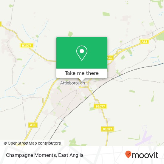 Champagne Moments, Queen's Square Attleborough Attleborough NR17 2 map