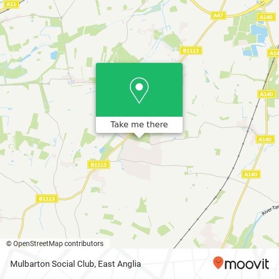 Mulbarton Social Club map