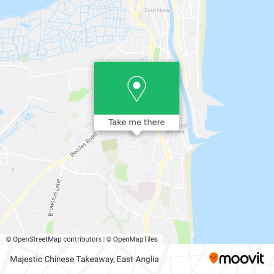 Majestic Chinese Takeaway map