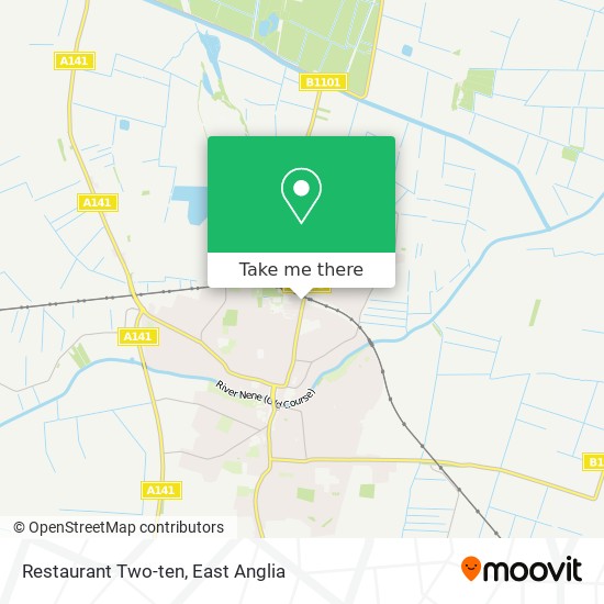 Restaurant Two-ten map