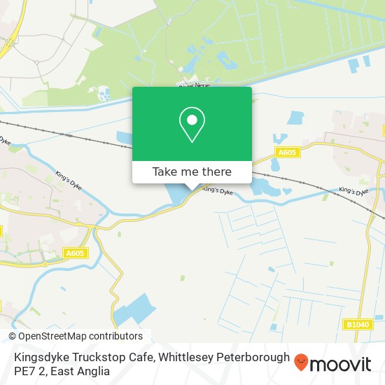 Kingsdyke Truckstop Cafe, Whittlesey Peterborough PE7 2 map