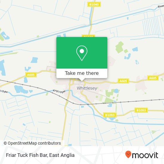 Friar Tuck Fish Bar, Blunts Lane Whittlesey Peterborough PE7 1 map