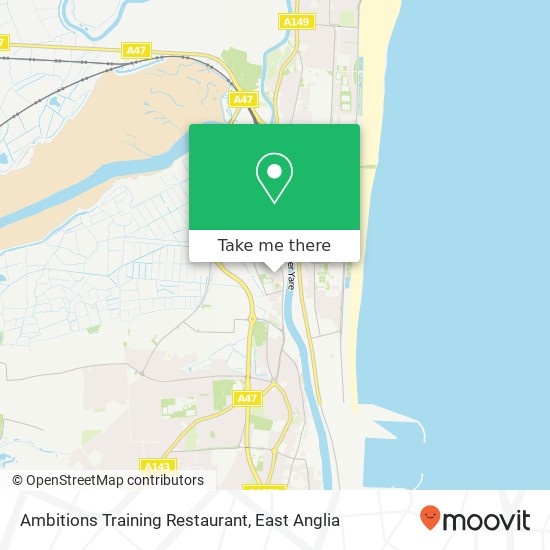 Ambitions Training Restaurant, Tollgate Road Great Yarmouth Great Yarmouth NR31 0JU map