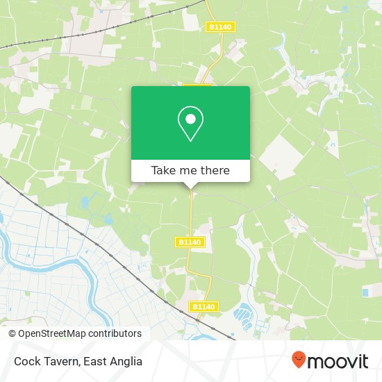 Cock Tavern map