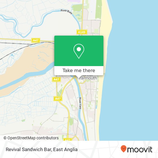 Revival Sandwich Bar, Howard Street South Great Yarmouth Great Yarmouth NR30 2PU map