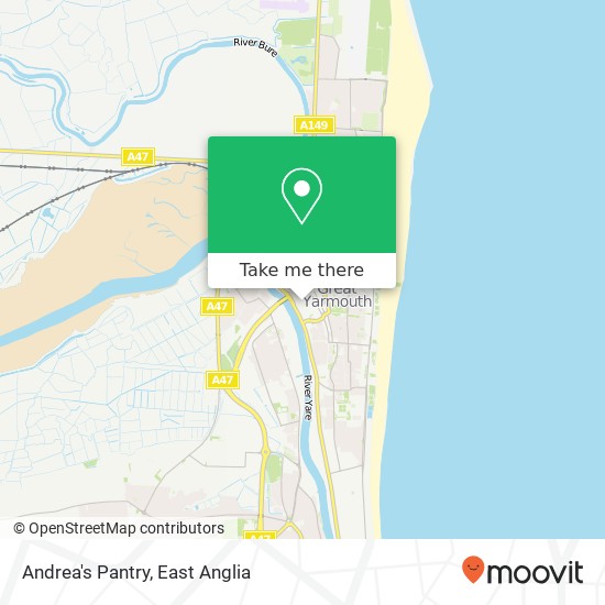 Andrea's Pantry, 27 Regent Street Great Yarmouth Great Yarmouth NR30 1RL map