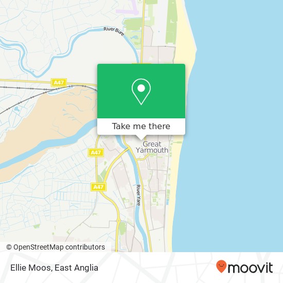 Ellie Moos, Market Gates Great Yarmouth Great Yarmouth NR30 1 map