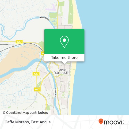 Caffe Moreno, 31 Nelson Road North Great Yarmouth Great Yarmouth NR30 1 map