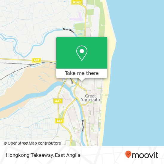 Hongkong Takeaway, 27 Northgate Street Great Yarmouth Great Yarmouth NR30 1 map