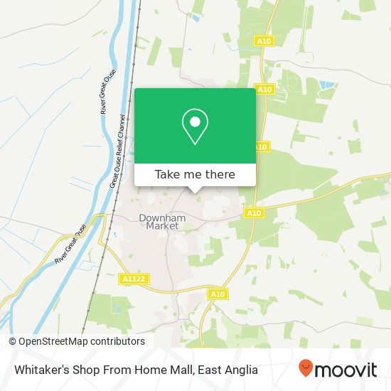 Whitaker's Shop From Home Mall, Retreat Estate Downham Market Downham Market PE38 9 map