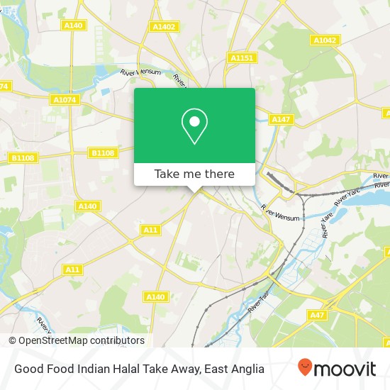 Good Food Indian Halal Take Away, St Stephens Road Norwich Norwich NR1 3 map