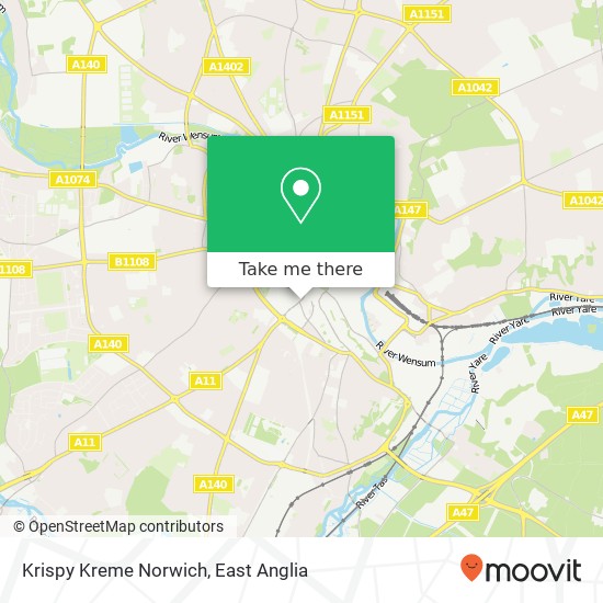 Krispy Kreme Norwich, 3Q St Stephens Street Norwich Norwich NR1 3QL map