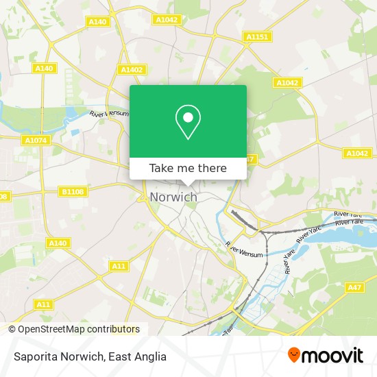 Saporita Norwich map