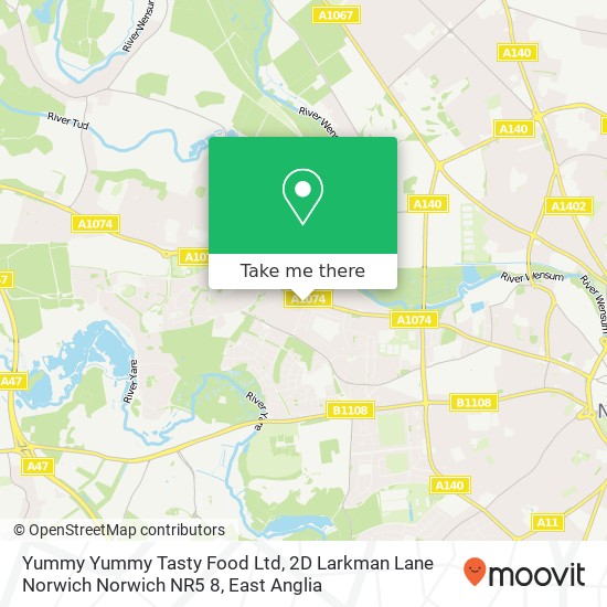 Yummy Yummy Tasty Food Ltd, 2D Larkman Lane Norwich Norwich NR5 8 map